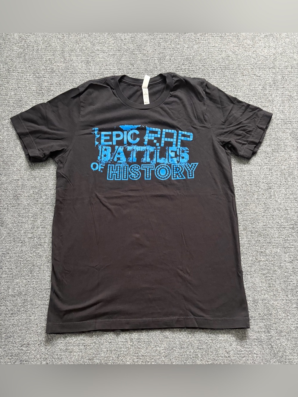 Epic Rap Battles of History T Shirt Mens Large Black Blue Graphic ERB YouTube